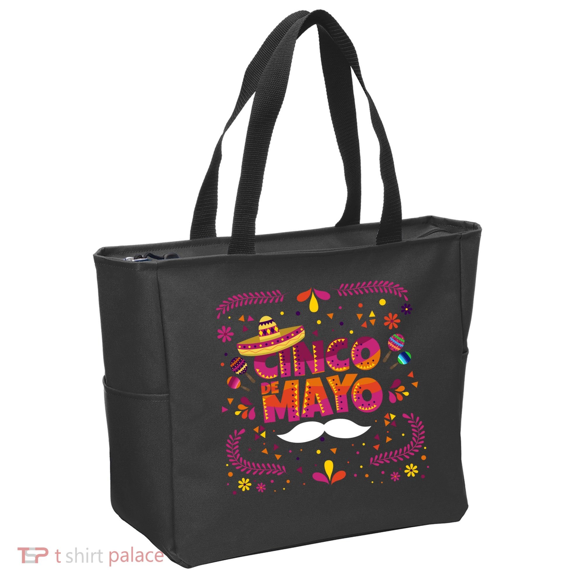 Cinco De Mayo Fiesta Mustache Tote Bag