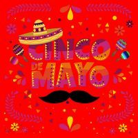 Cinco De Mayo Fiesta Mustache Santa Hat thumb 1