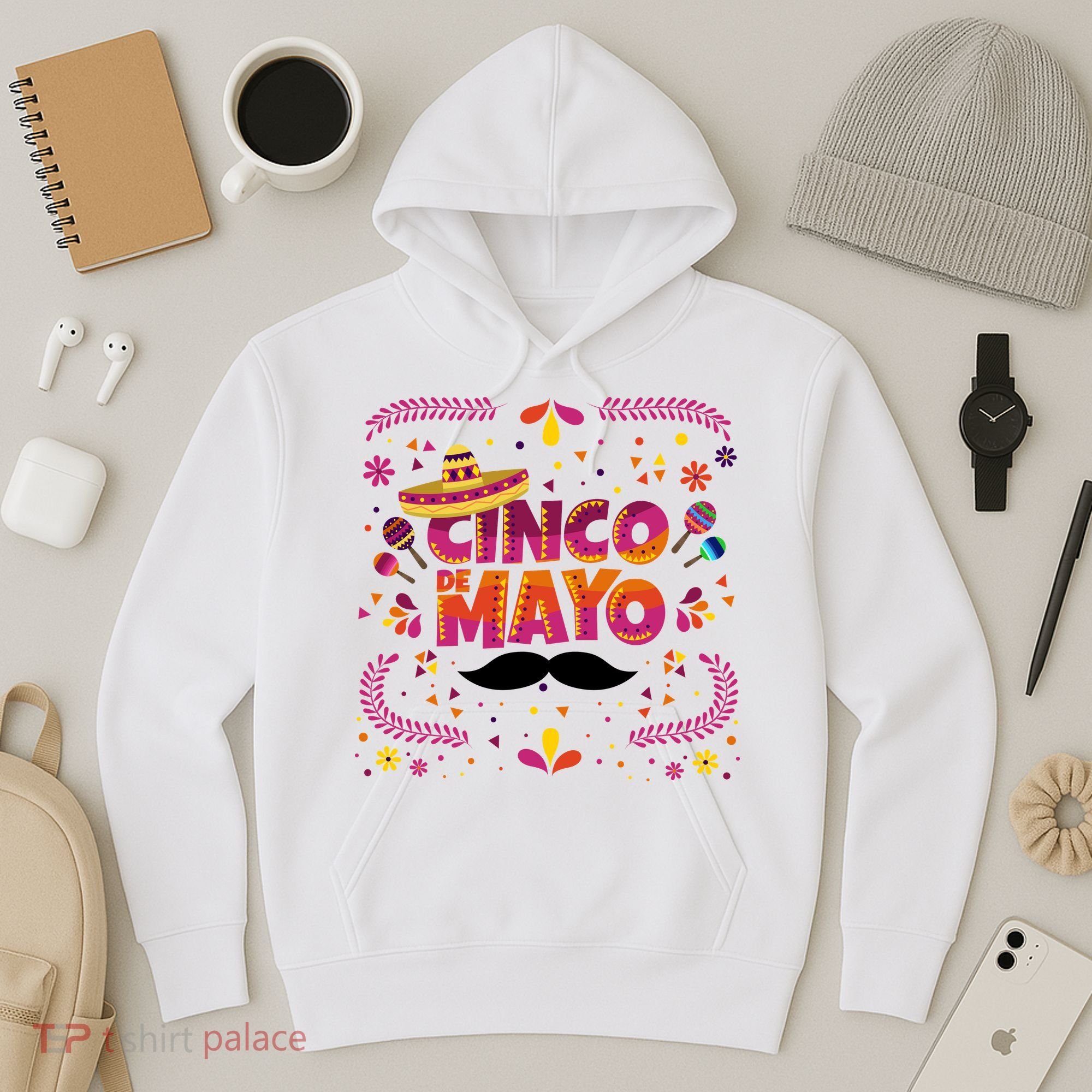 Cinco De Mayo Fiesta Mustache Hoodie