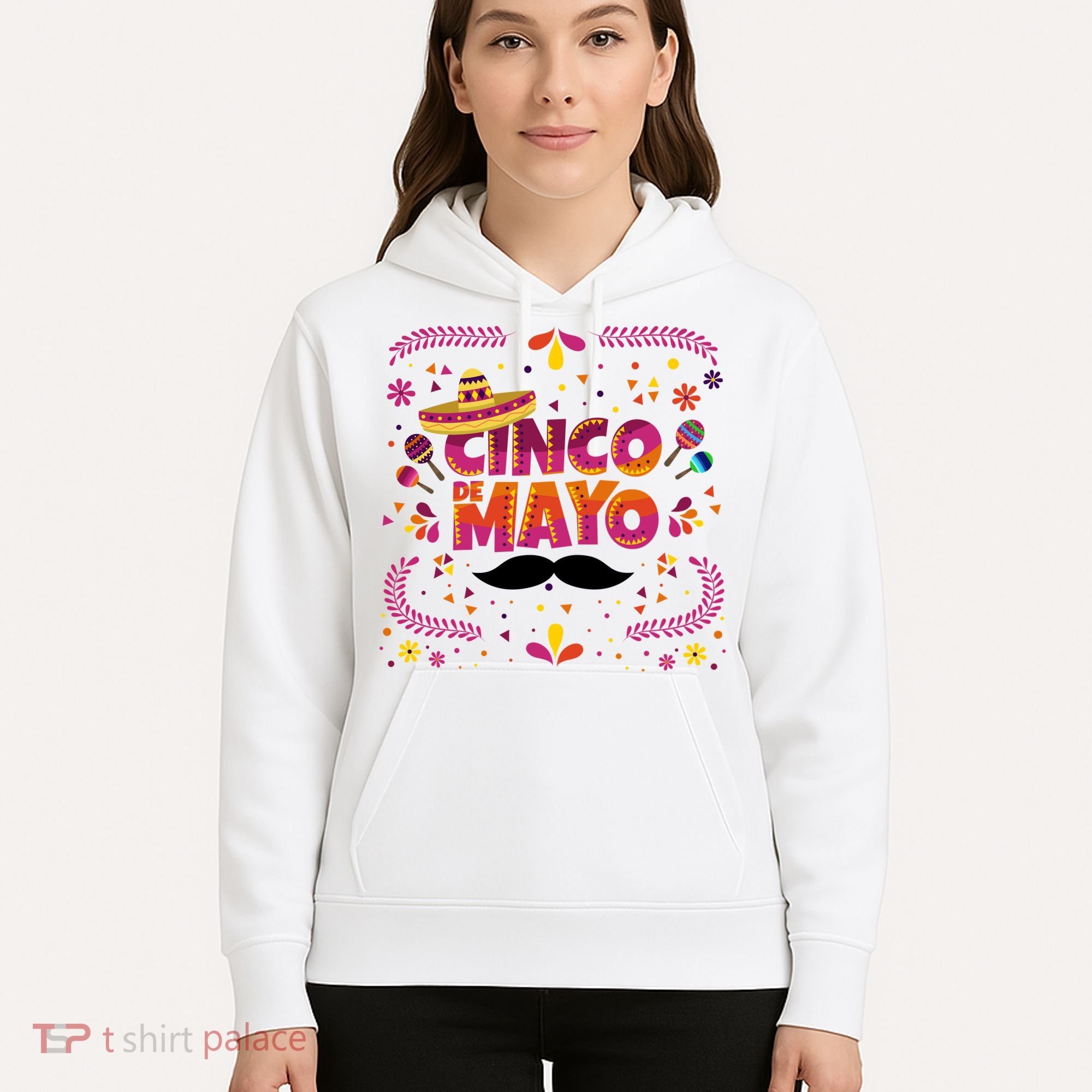 Cinco De Mayo Fiesta Mustache Hoodie