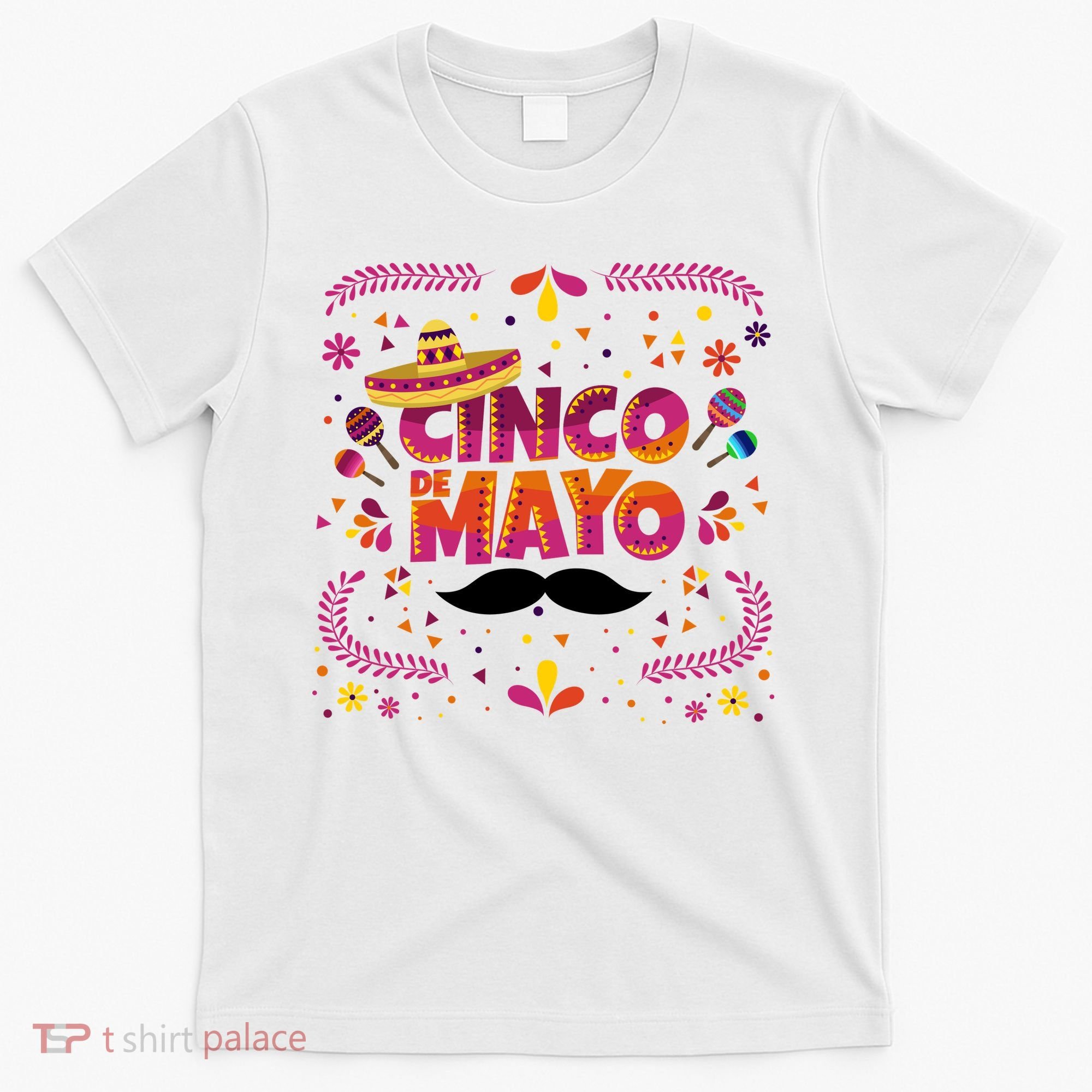 Cinco De Mayo Fiesta Mustache T-Shirt