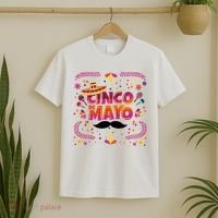 Cinco De Mayo Fiesta Mustache T-Shirt thumb 2