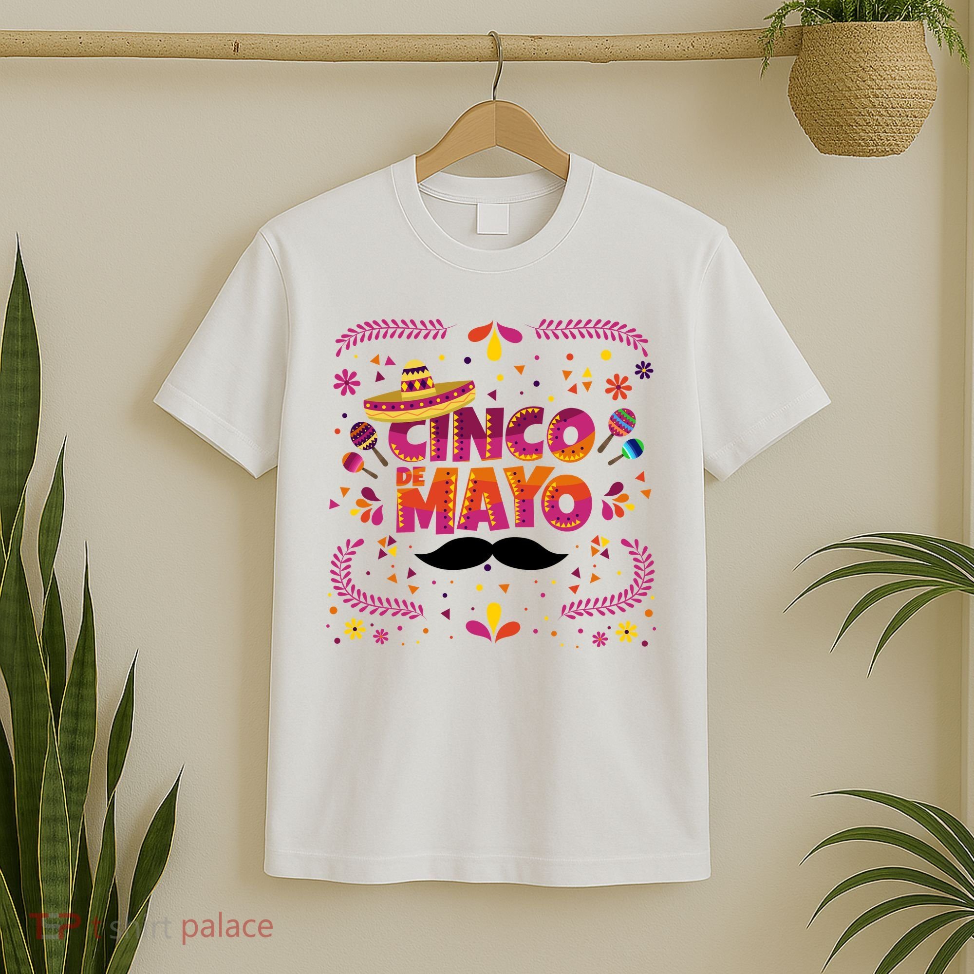 Cinco De Mayo Fiesta Mustache T-Shirt