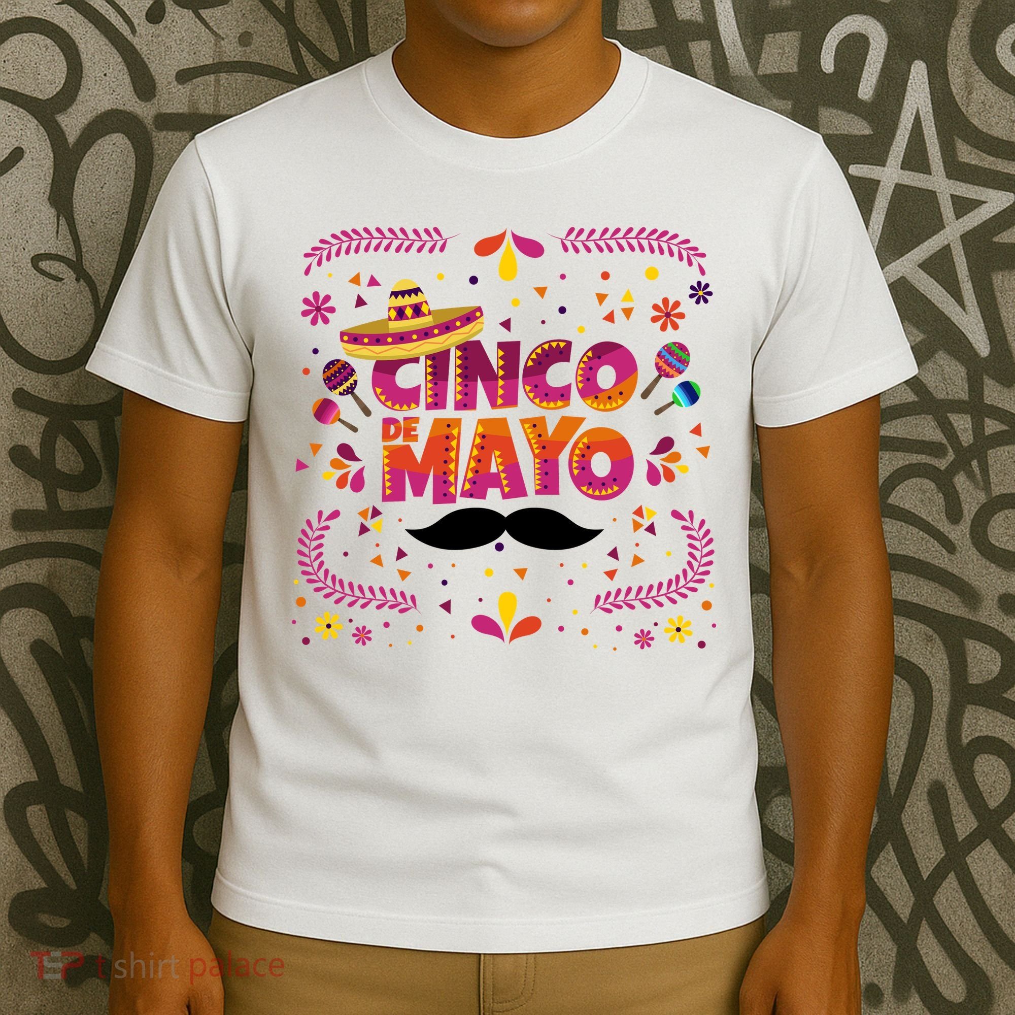 Cinco De Mayo Fiesta Mustache T-Shirt