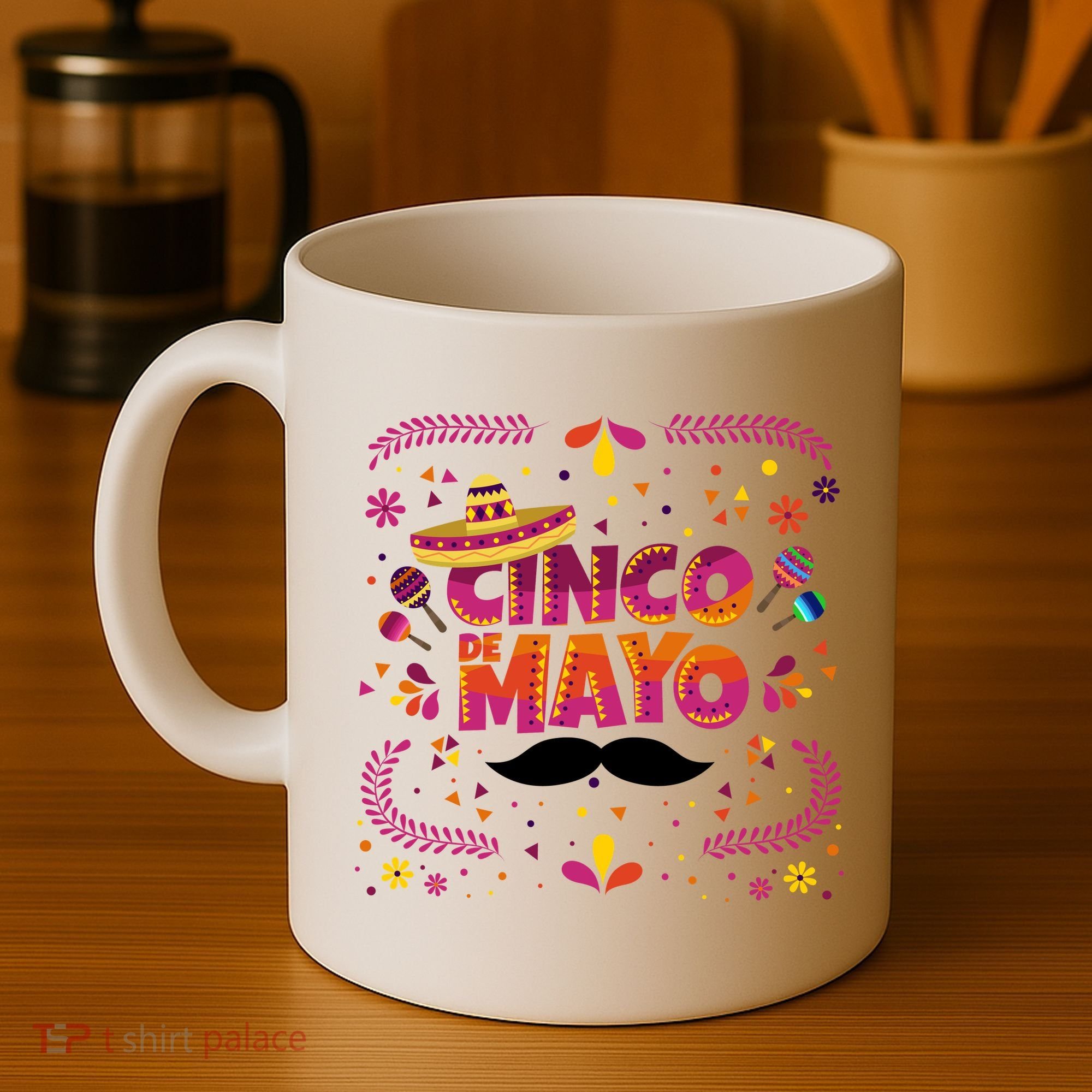 Cinco De Mayo Fiesta Mustache Coffee Mug