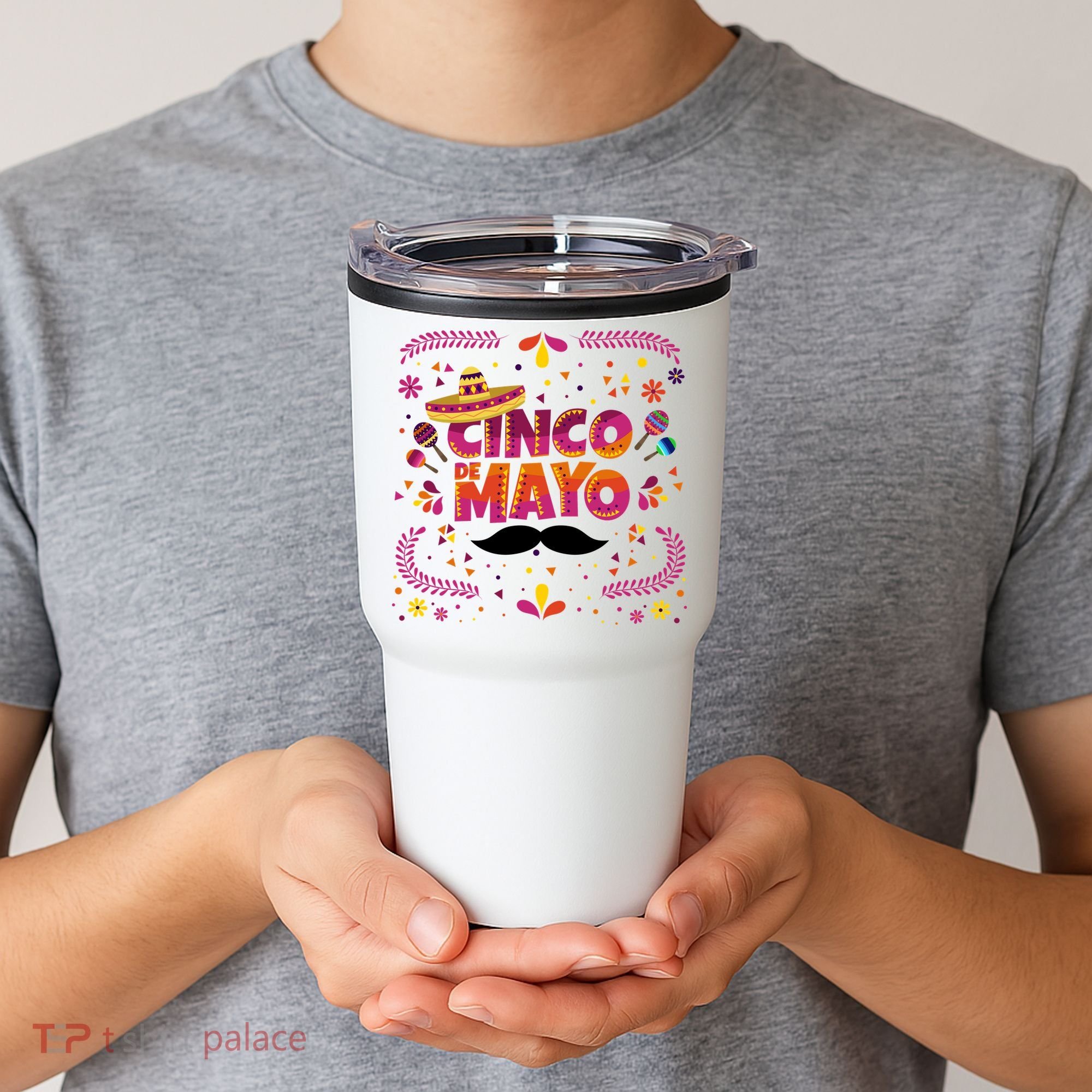 Cinco De Mayo Fiesta Mustache Tumbler