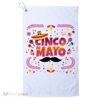 Cinco De Mayo Fiesta Mustache Golf Towel thumb 0