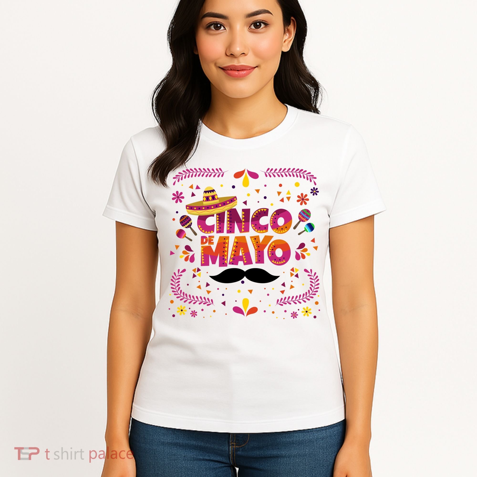 Cinco De Mayo Fiesta Mustache Women's T-Shirt