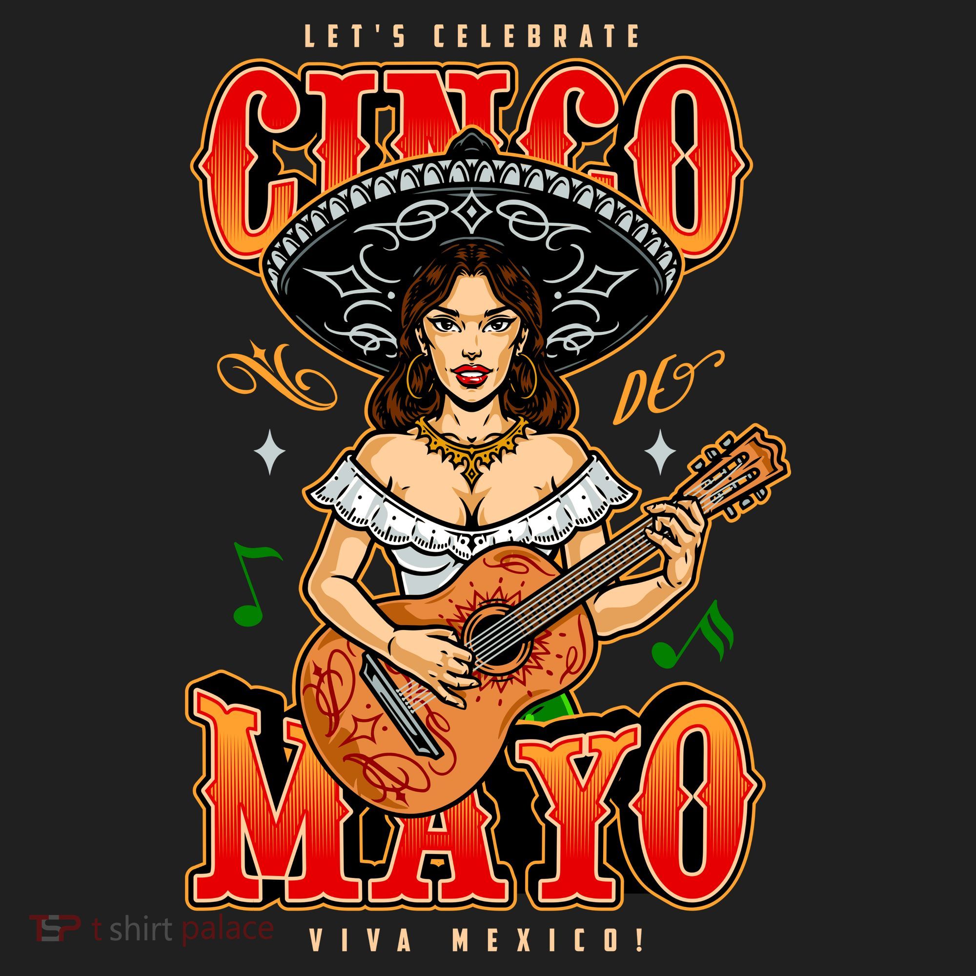 Cinco De Mayo Women Playing Banjo Women's Sweatshirt