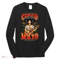 Cinco De Mayo Women Playing Banjo Long Sleeve Shirt thumb 0