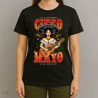 Cinco De Mayo Women Playing Banjo T-Shirt thumb 4