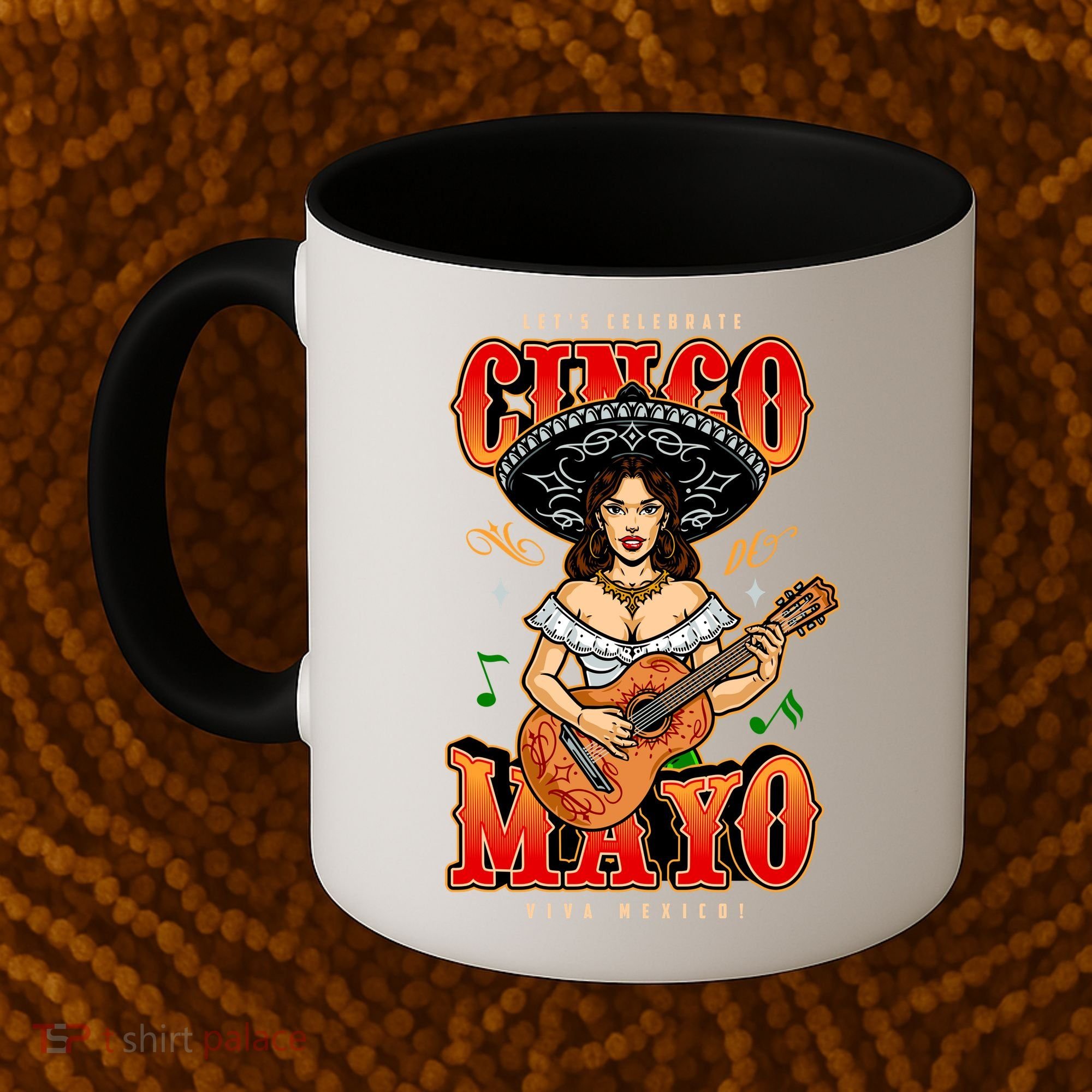 Cinco De Mayo Women Playing Banjo Coffee Mug
