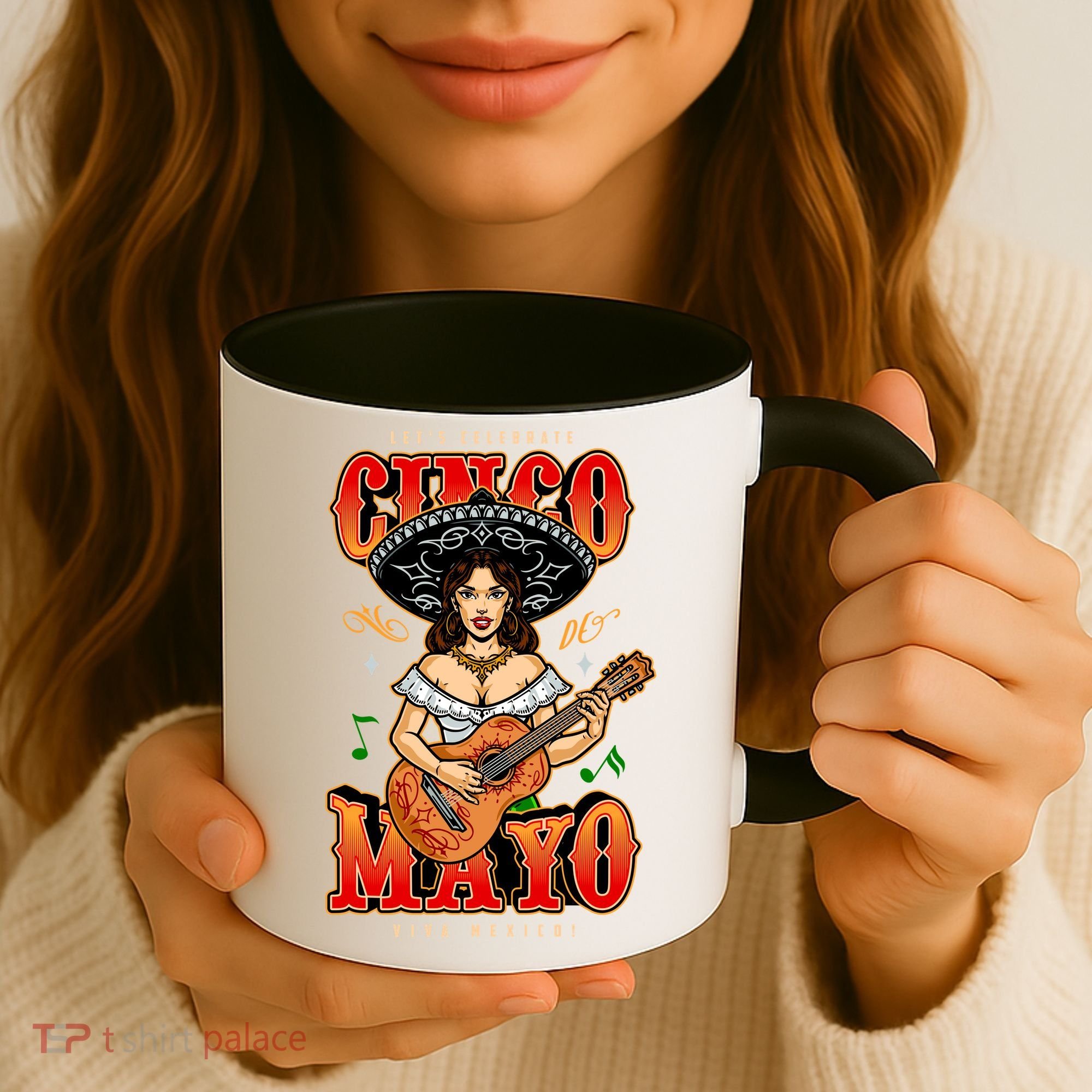 Cinco De Mayo Women Playing Banjo Coffee Mug