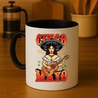 Cinco De Mayo Women Playing Banjo Coffee Mug thumb 4