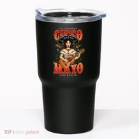 Cinco De Mayo Women Playing Banjo Tumbler thumb 0