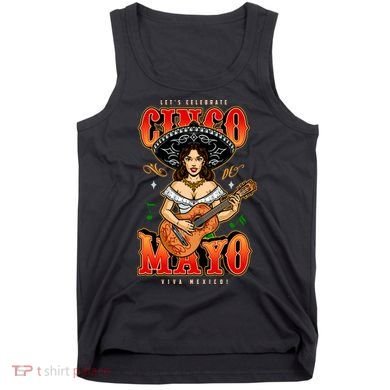 Cinco De Mayo Women Playing Banjo Tank Top