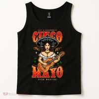 Cinco De Mayo Women Playing Banjo Tank Top thumb 2
