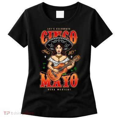 Cinco De Mayo Women Playing Banjo Women's T-Shirt