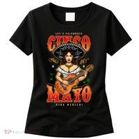 Cinco De Mayo Women Playing Banjo Women's T-Shirt thumb 0
