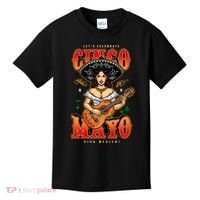Cinco De Mayo Women Playing Banjo Kids T-Shirt thumb 0