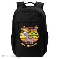 Cinco De Mayo Donkey Sombrero Wearing Burro Lets Get Smashed Gift Backpack thumb 0