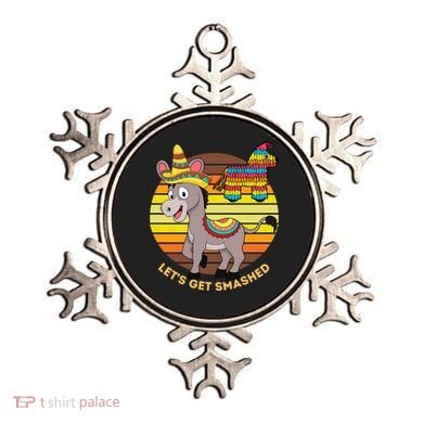 Cinco De Mayo Donkey Sombrero Wearing Burro Lets Get Smashed Gift Ornament