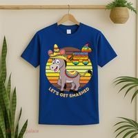 Cinco De Mayo Donkey Sombrero Wearing Burro Lets Get Smashed Gift T-Shirt thumb 2