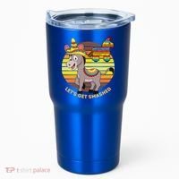 Cinco De Mayo Donkey Sombrero Wearing Burro Lets Get Smashed Gift Tumbler thumb 0