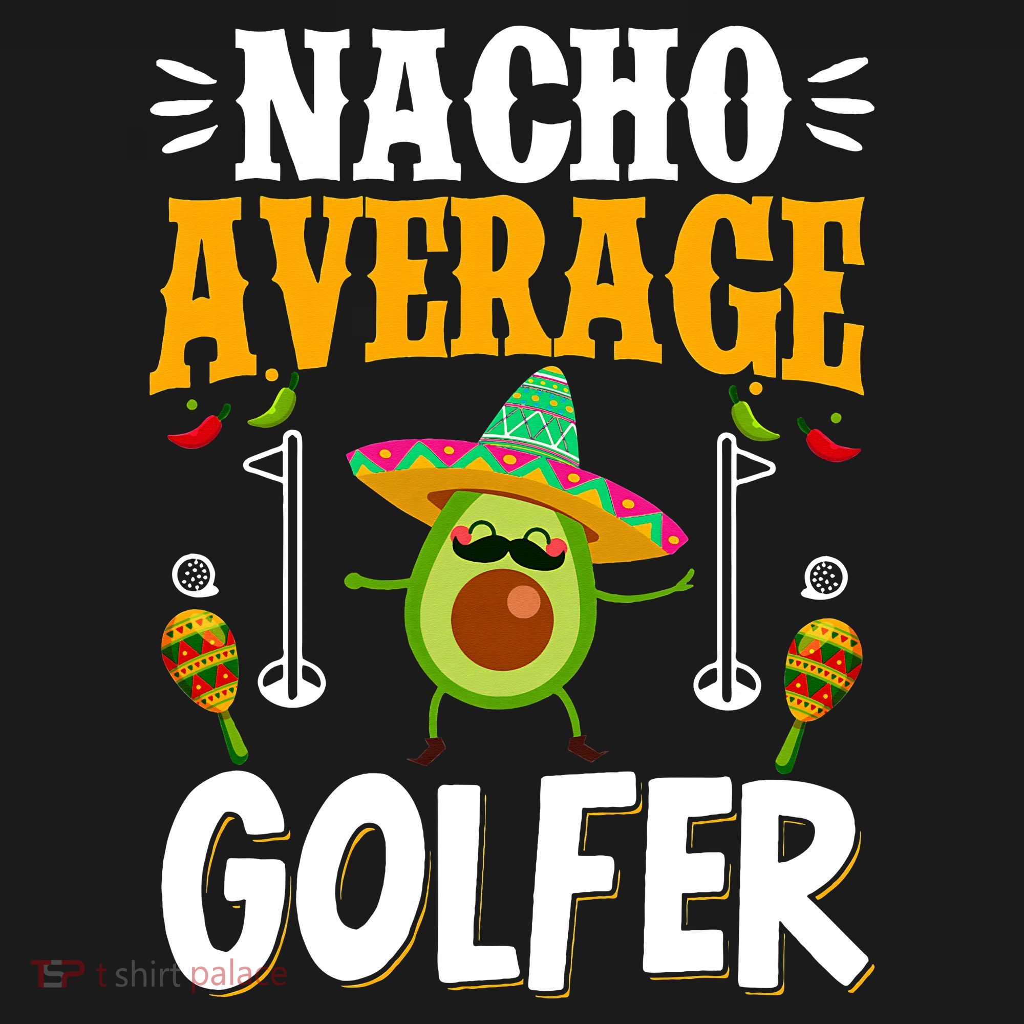Cinco De Mayo Nacho Average Golfer Golfing Mexican Fiesta USA-Made Doggie Bandana