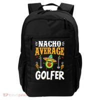 Cinco De Mayo Nacho Average Golfer Golfing Mexican Fiesta Backpack thumb 0