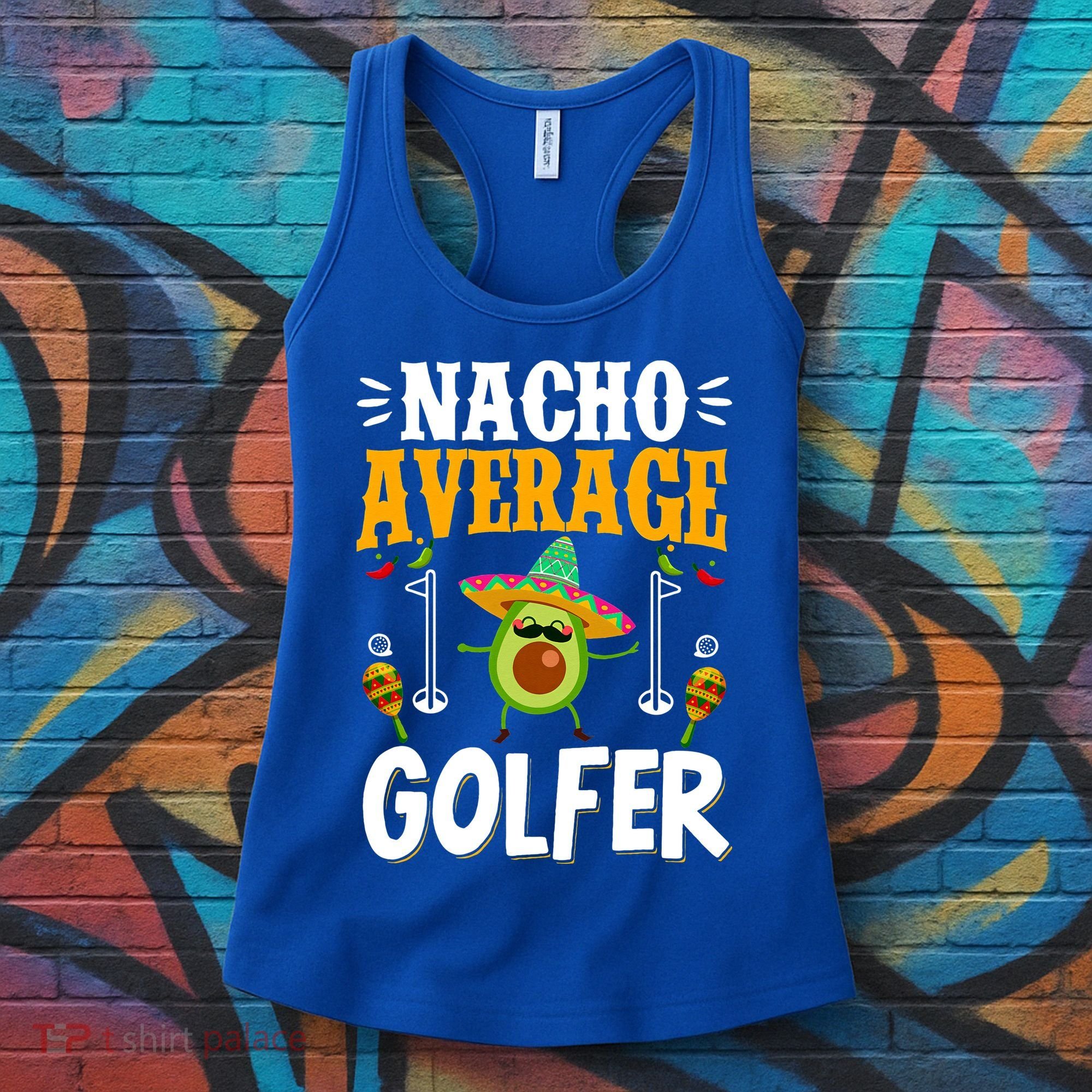Cinco De Mayo Nacho Average Golfer Golfing Mexican Fiesta Women's Tank Top