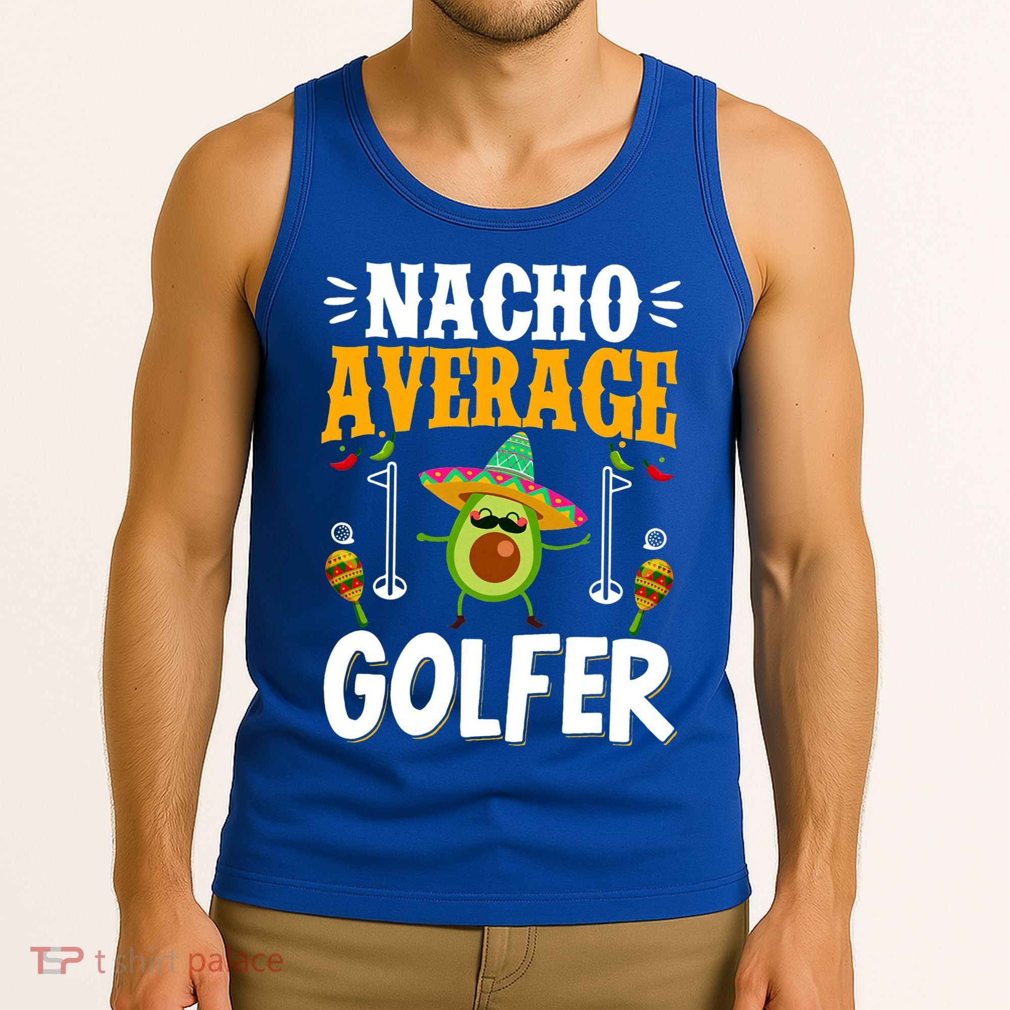 Cinco De Mayo Nacho Average Golfer Golfing Mexican Fiesta Tank Top