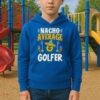 Cinco De Mayo Nacho Average Golfer Golfing Mexican Fiesta Kids Hoodie thumb 2