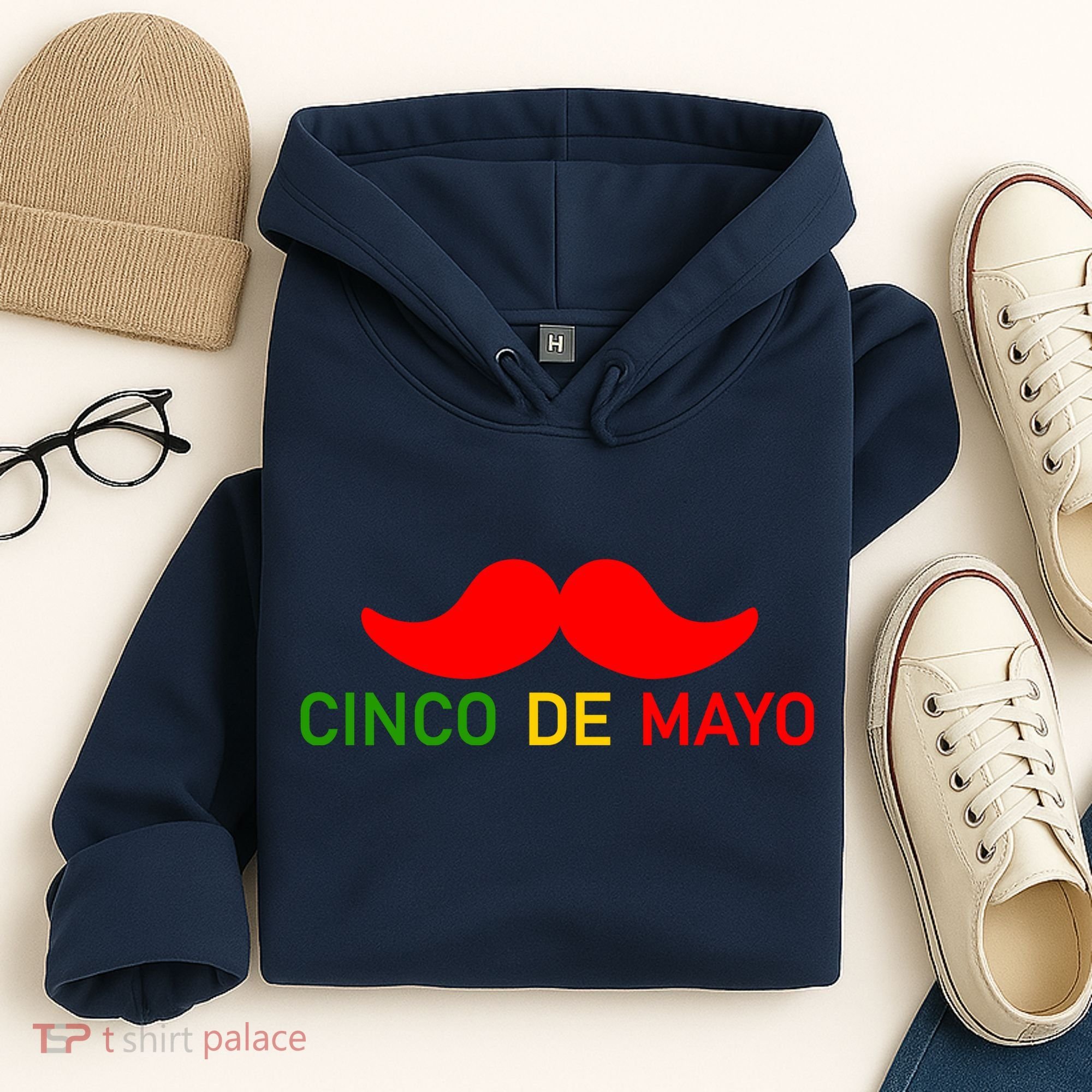 Cinco De Mayo Mustache Fiesta Hoodie