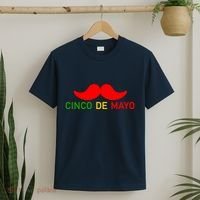 Cinco De Mayo Mustache Fiesta T-Shirt thumb 2
