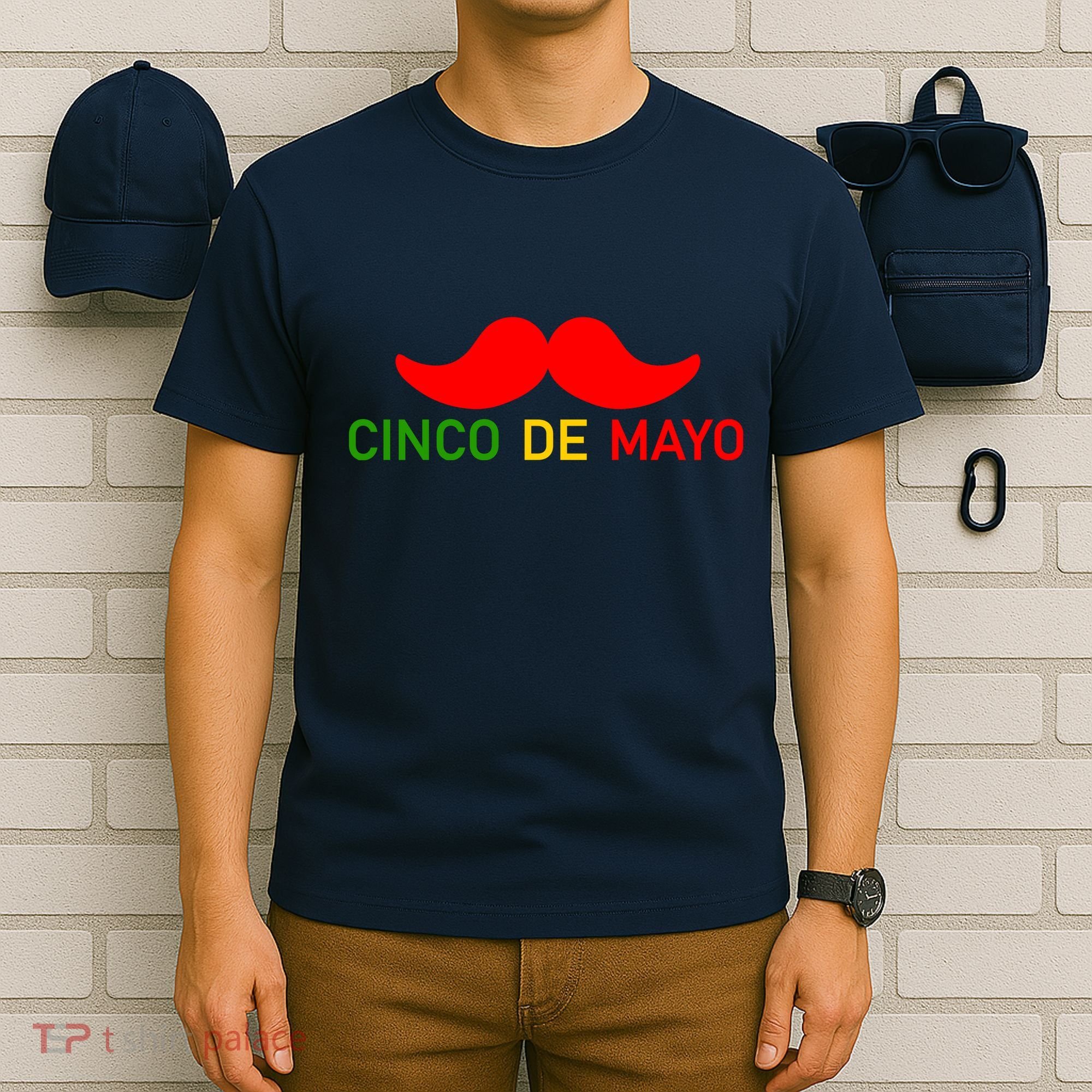 Cinco De Mayo Mustache Fiesta T-Shirt