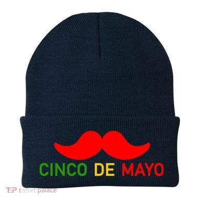 Cinco De Mayo Mustache Fiesta Beanie
