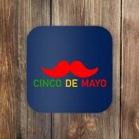 Cinco De Mayo Mustache Fiesta Coaster thumb 0