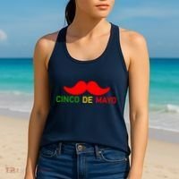Cinco De Mayo Mustache Fiesta Women's Tank Top thumb 2