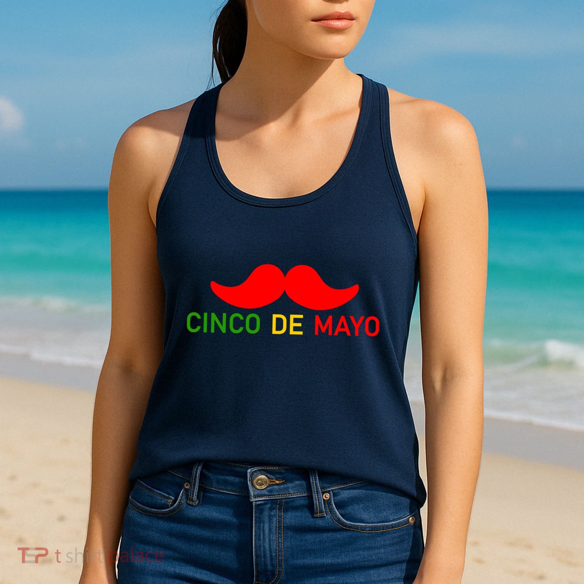 Cinco De Mayo Mustache Fiesta Women's Tank Top