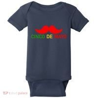 Cinco De Mayo Mustache Fiesta Baby Bodysuit thumb 0