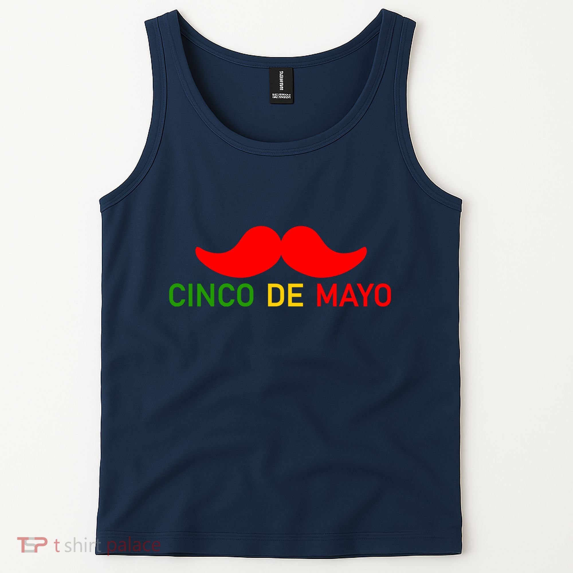 Cinco De Mayo Mustache Fiesta Tank Top