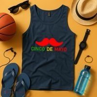 Cinco De Mayo Mustache Fiesta Tank Top thumb 4
