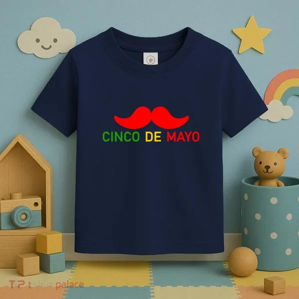Cinco De Mayo Mustache Fiesta Toddler T-Shirt