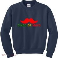Cinco De Mayo Mustache Fiesta Kids Sweatshirt thumb 0