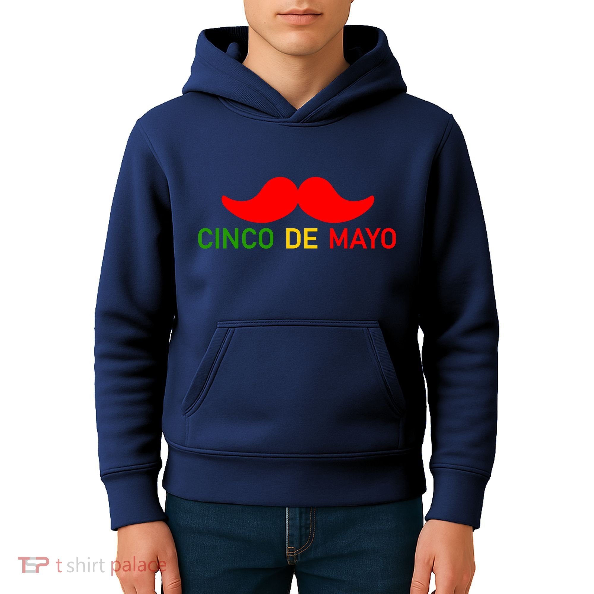 Cinco De Mayo Mustache Fiesta Kids Hoodie
