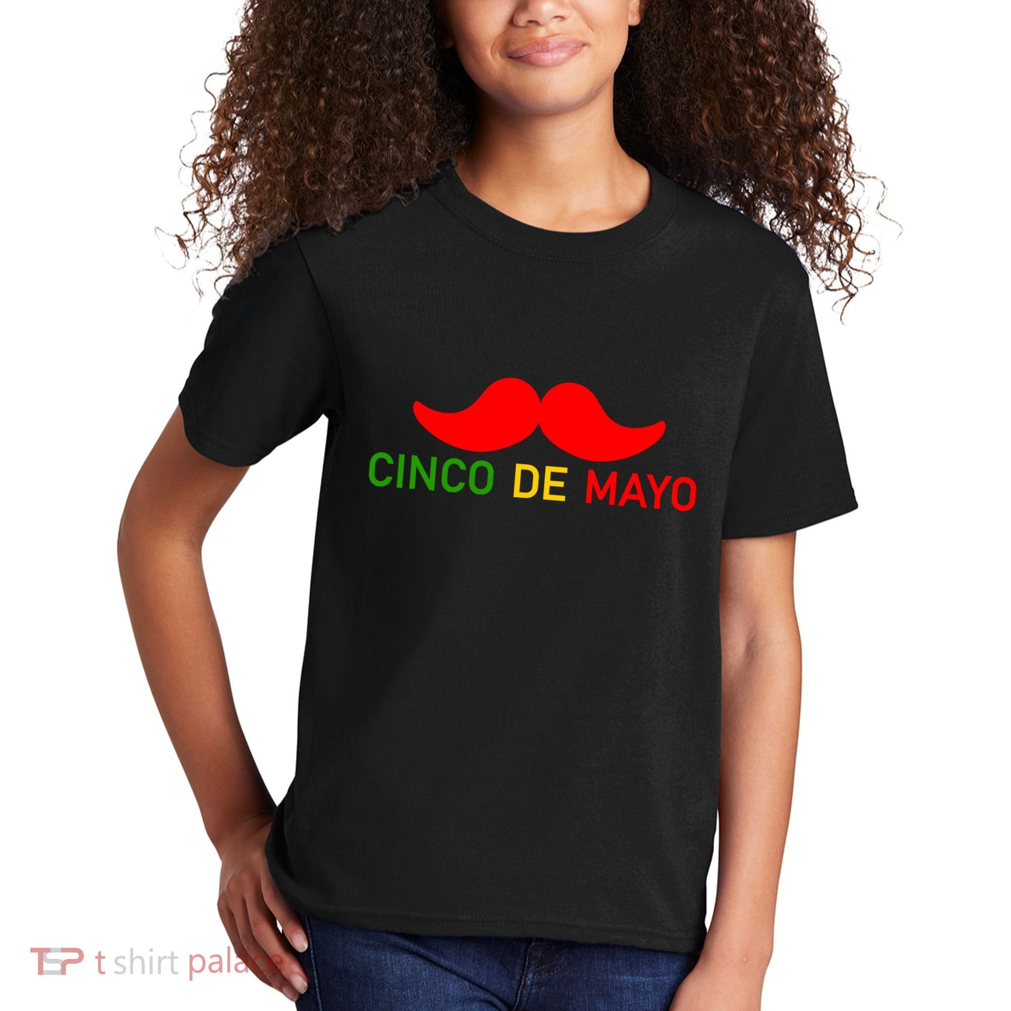 Cinco De Mayo Mustache Fiesta Kids T-Shirt