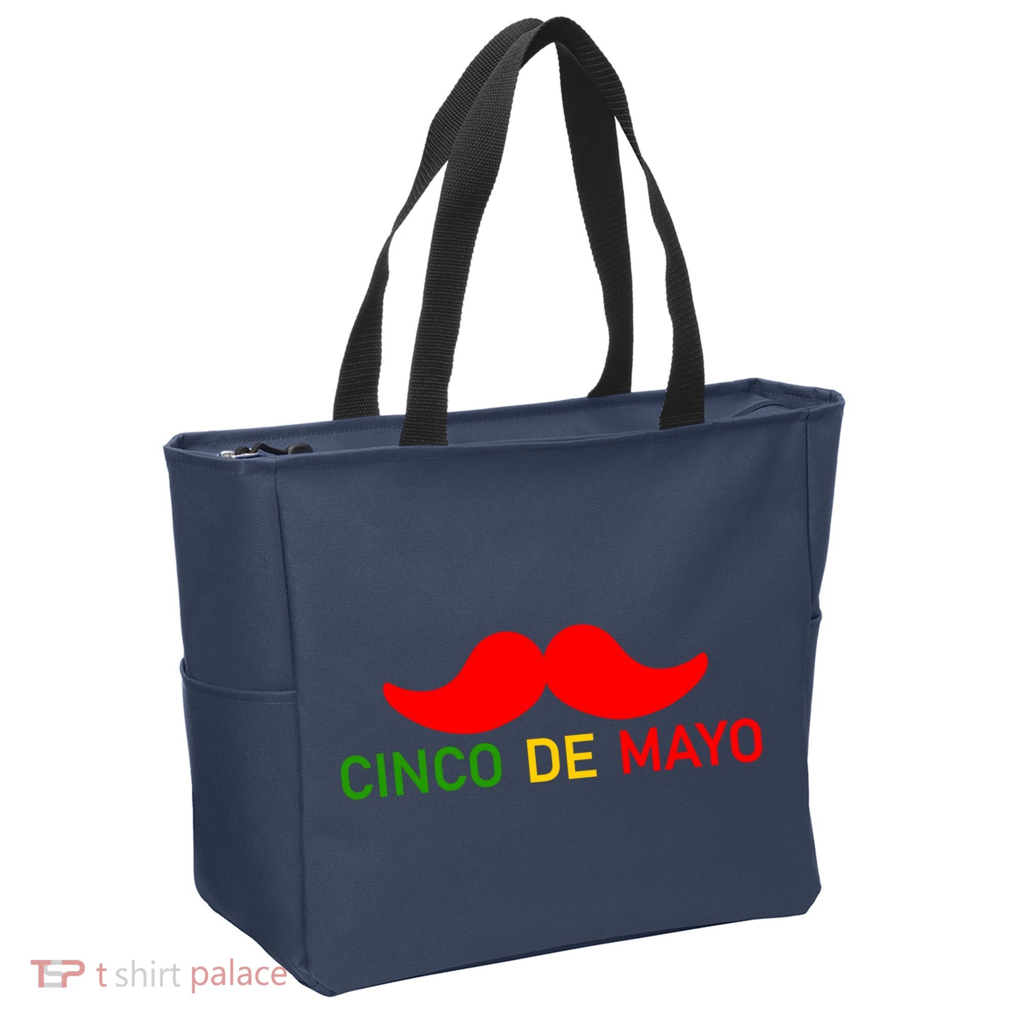 Cinco De Mayo Mustache Fiesta Tote Bag
