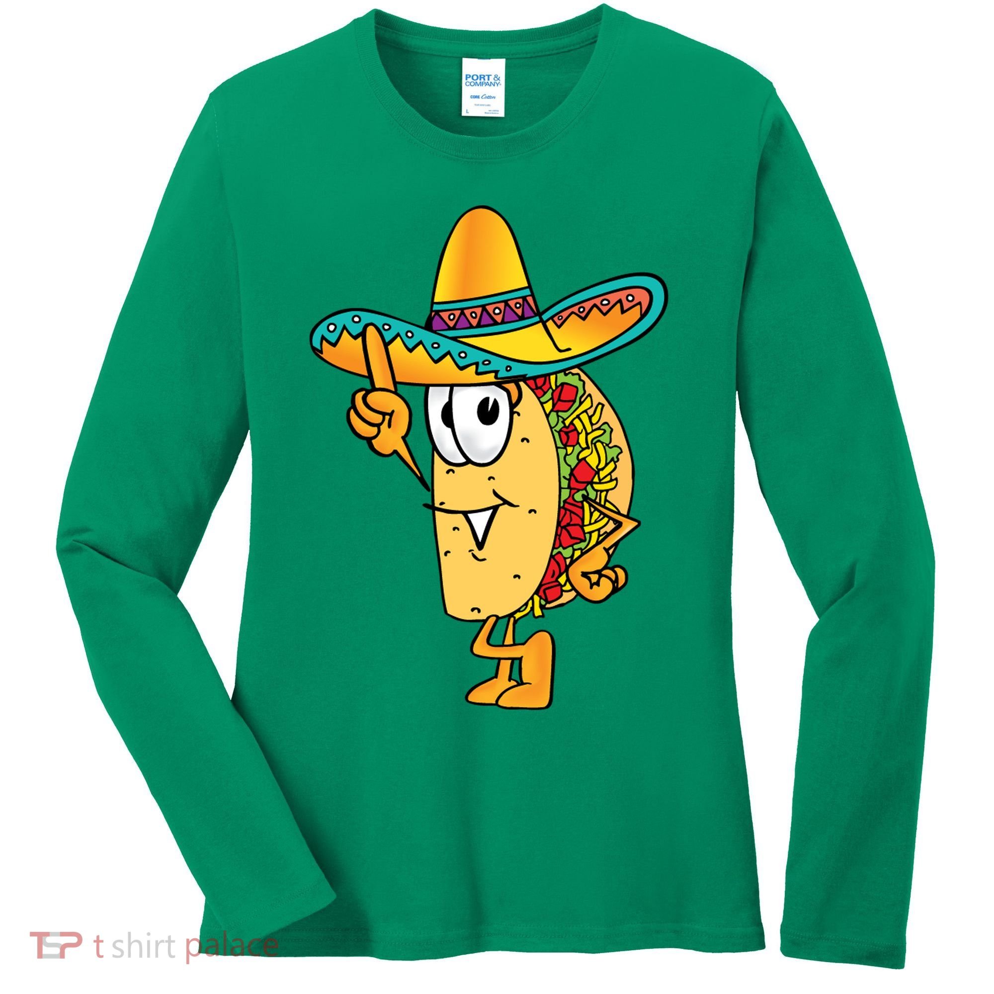 Cinco De Mayo Taco Women's Long Sleeve Shirt