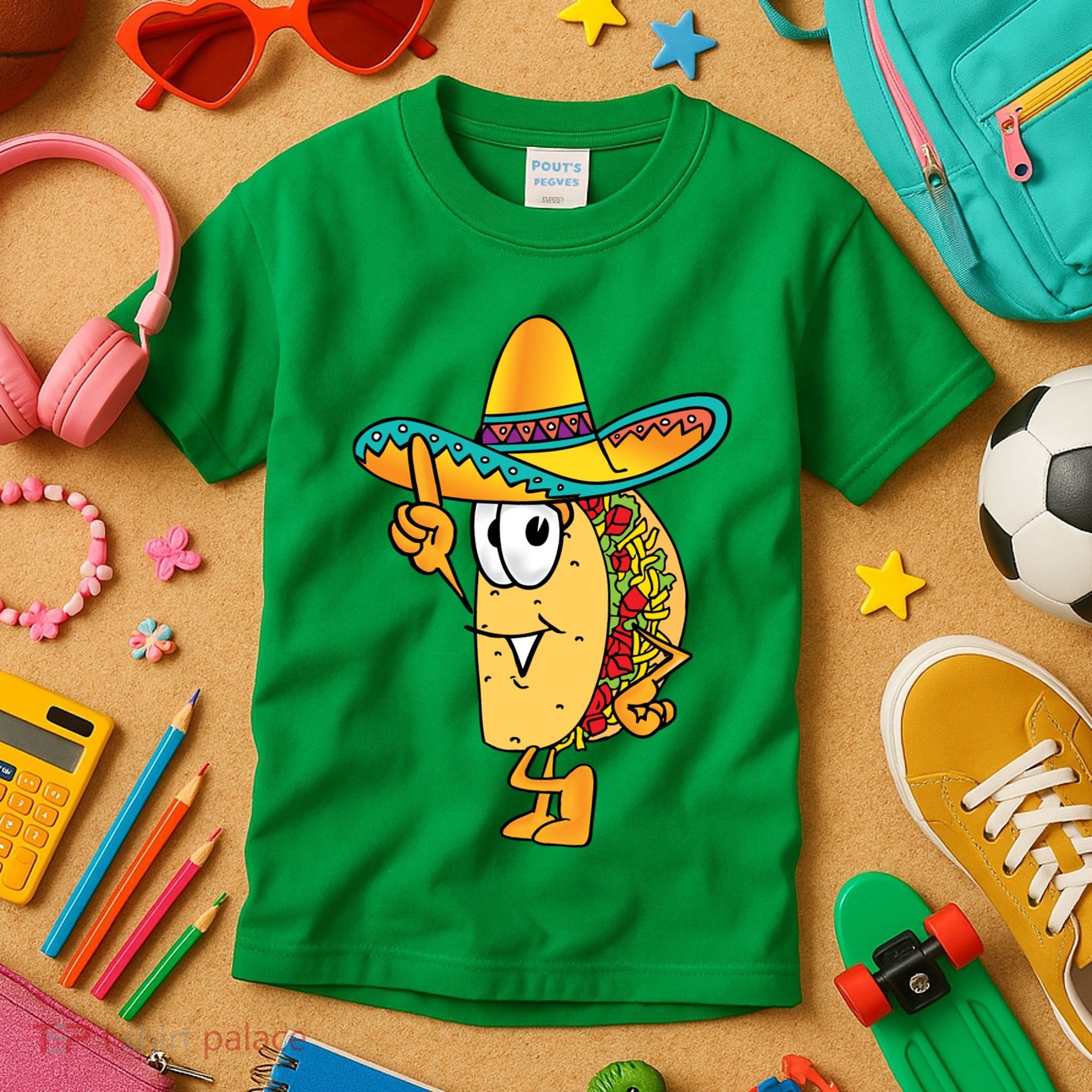 Cinco De Mayo Taco Kids T-Shirt